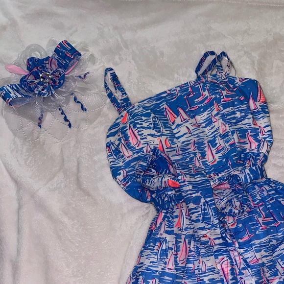 Boatylicous midi dress with matching derby hat fascinator🐎👒🐎👒 - Picture 5 of 7